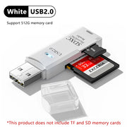 Lettore di schede USB 3.0 2.0 2 in 1 Micro SD Adattatore ad - immagine 10