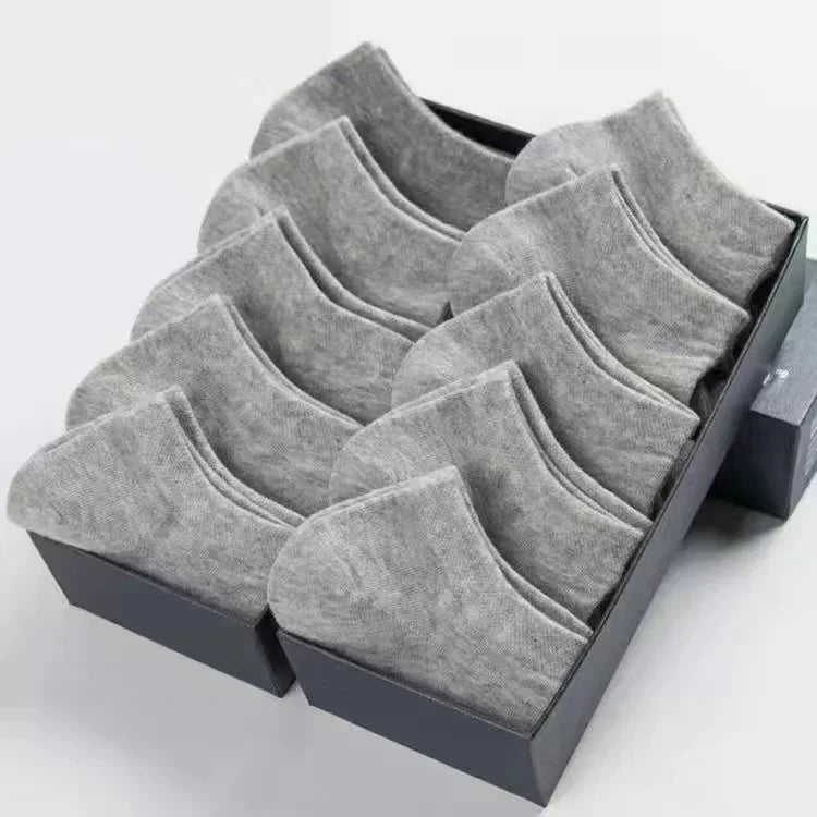 Set 20 calzini da uomo YIQXLICC – sottili, traspiranti, in cotone e poliestere, taglio basso alla caviglia, casual e business EU 38-45 - Campeda