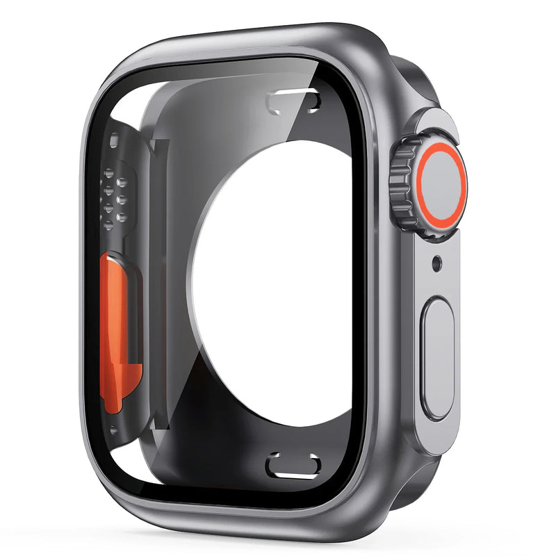 Custodia protettiva per schermo per Apple Watch 45mm 44mm 40mm 41mm Custodia rigida per paraurti anteriore posteriore per PC iwatch 9 8 7 SE 6 5 4 Cambia in Ultra - Campeda