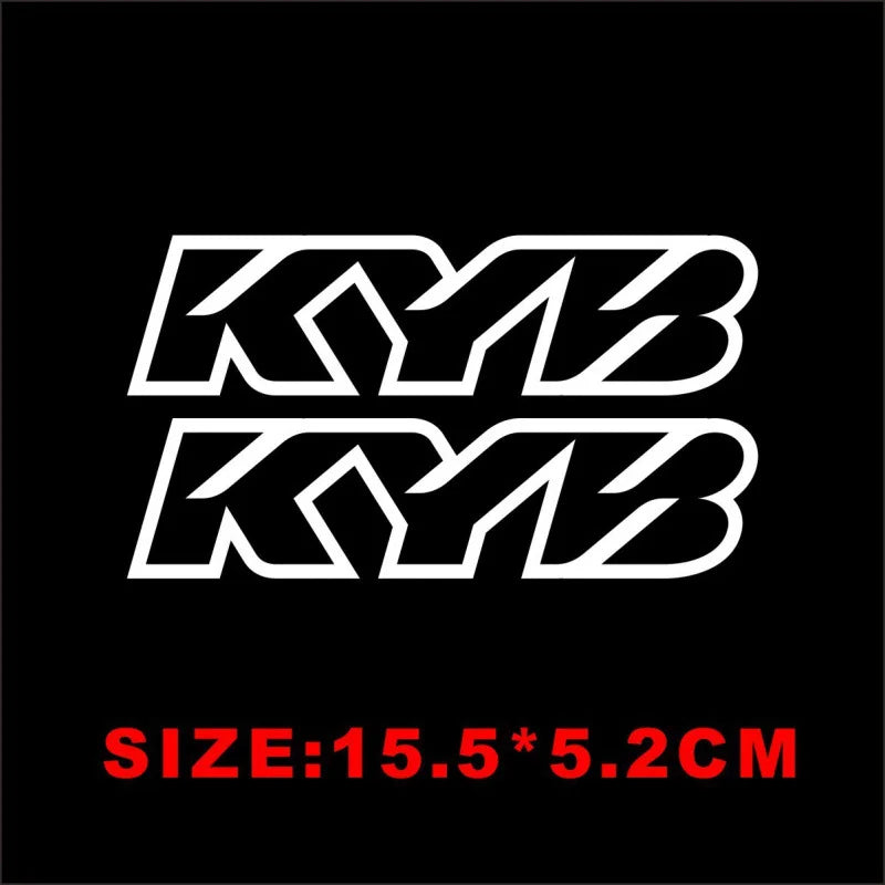 Adesivi Forcella Moto Showa KYB WP – Sticker Vinile Impermeabili per Ammortizzatori, Decalcomanie Sospensioni Moto - Campeda