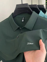 Polo da Golf Uomo Casual per Esterni T-Shirt Estiva di Alta Gamma - immagine 10