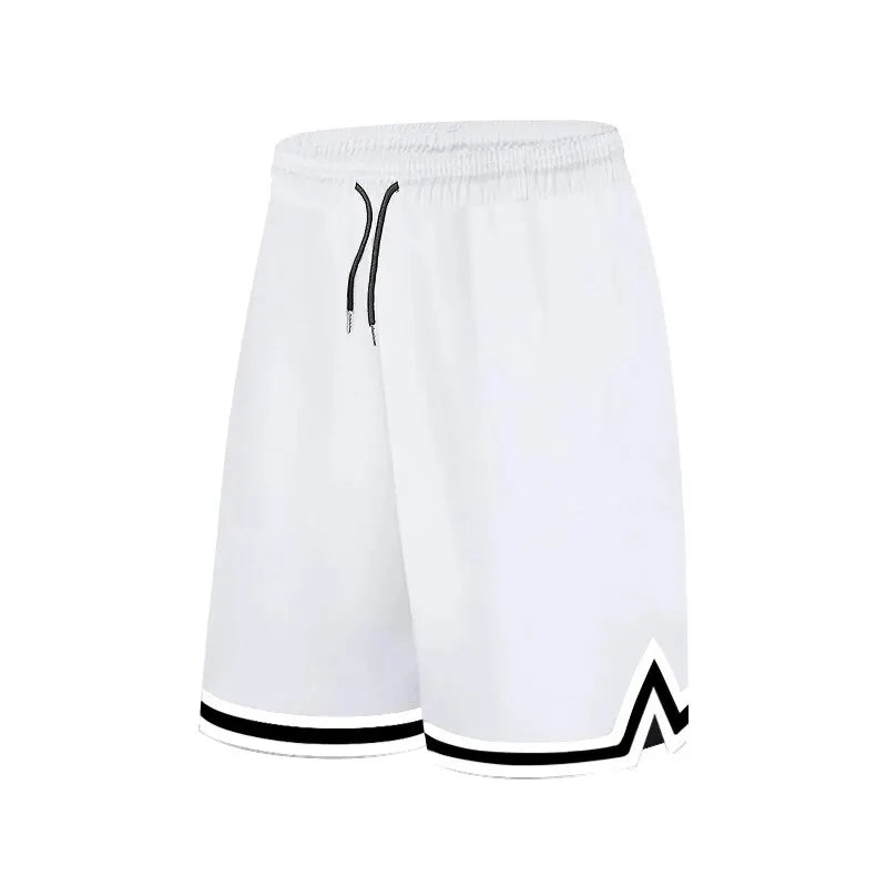 SONECHOKI Pantaloncini da basket al ginocchio uomo a righe larghe corsa Sport palestra - immagine 9