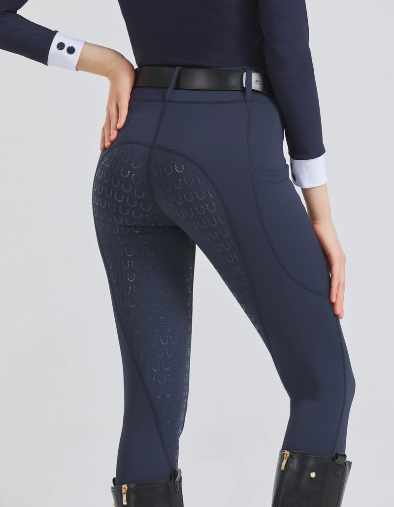 Pantaloni da Equitazione Donna Estivi – Leggings Antiscivolo in Silicone Traspiranti ed Elasticizzati