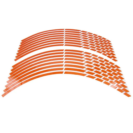 Strisce Riflettenti Cerchi Moto 17-18” – Set Adesivi Ruote 16 Pezzi, Nastro Styling Sicurezza 5 Colori per Moto, Bici e Auto - Campeda