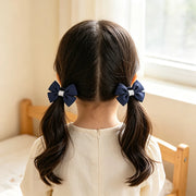 Fiocchi per capelli bambine set da 2 pezzi graziosi a doppio strato - immagine 16
