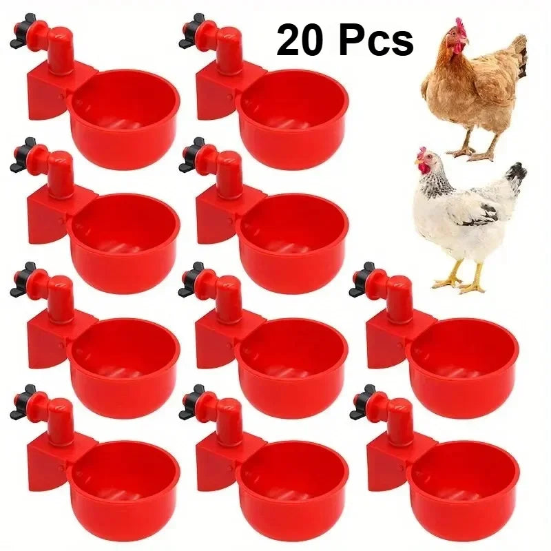 10/20 Pezzi Abbeveratoio Automatico per Polli Ciotola l'Alimentazione dei Pulcini - immagine 8