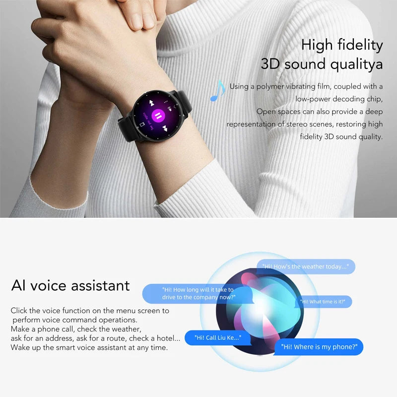 Smartwatch Ultra-Sottile per Uomo 100+ Modalità Sportive - immagine 5