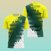 Camicia da allenamento per ping pong alla moda Maglietta estiva uomo Uniformi tennis - immagine 16