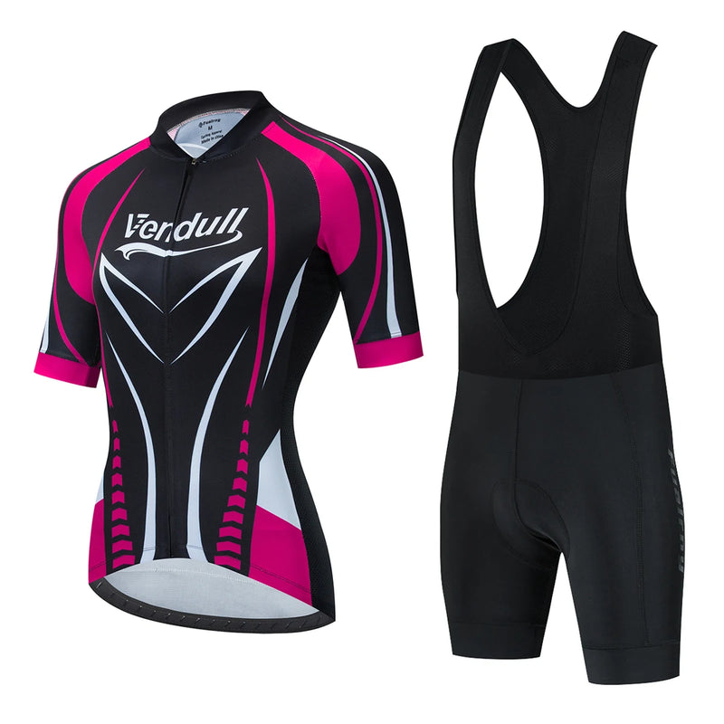 Maglia da Ciclismo estiva set abbigliamento donna tuta bici MTB a maniche corte - Style-4 Asian size-S - immagine 29