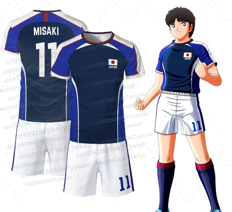 Set di magliette e pantaloncini con bandiera giapponese Anime Captain Tsubasa - immagine 6