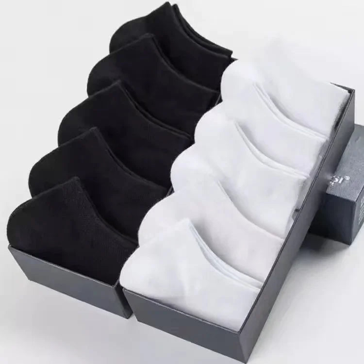 Set 20 calzini da uomo YIQXLICC – sottili, traspiranti, in cotone e poliestere, taglio basso alla caviglia, casual e business EU 38-45 - Campeda