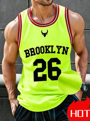 Canotta da basket Brooklyn n.26 con scollo a O tessuto ad asciugatura rapida - immagine 6