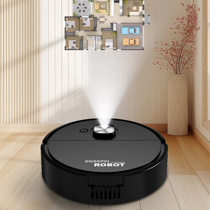 Mini Aspirapolvere Robot 3 in 1 spazzante intelligente Polvere domestica Spazzare - immagine 5