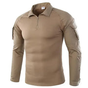 T-shirt da trekking tattiche all'aperto uomo combattimento esercito militare CP - immagine 10