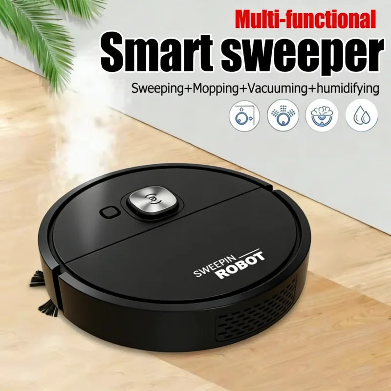 Mini Aspirapolvere Robot 3 in 1 spazzante intelligente Polvere domestica Spazzare