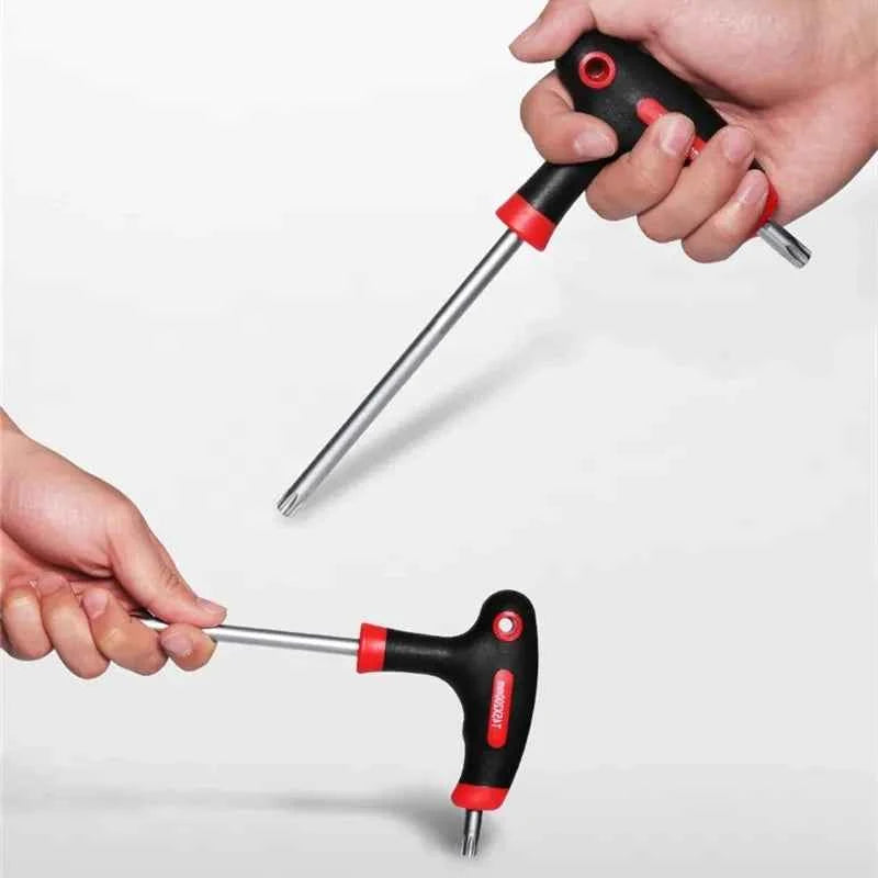 Set di strumenti per chiavi a brugola con chiave esagonale con impugnatura a T da 10 pezzi Set di chiavi torx con impugnatura a T a stella con comodo