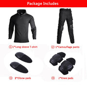 Kit tattici Tute mimetiche da esterno per uomo Uniforme combattimento Pantaloni - immagine 17