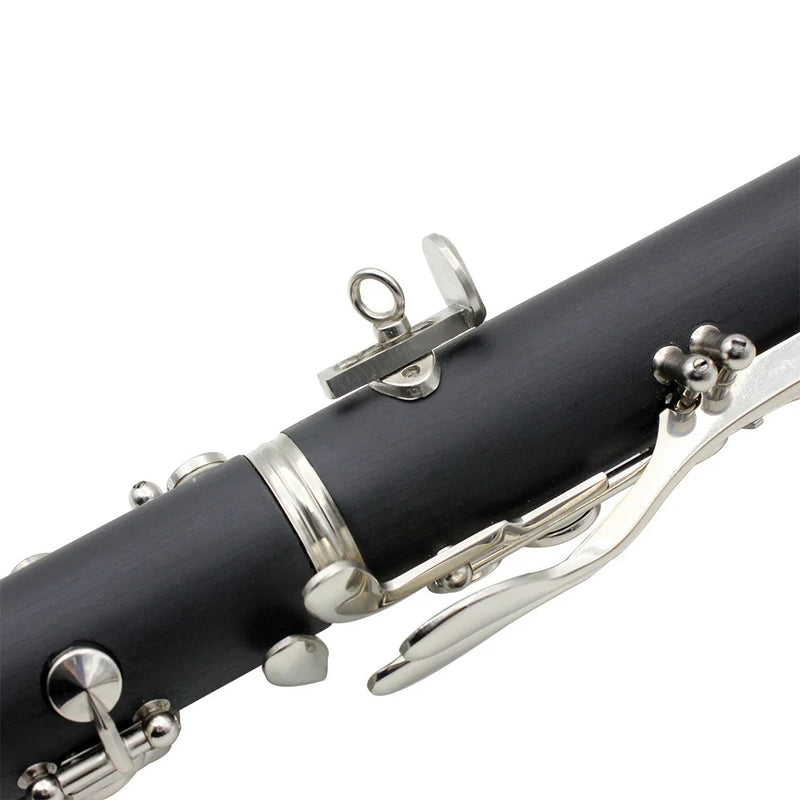 Clarinetto Professionale Bb 17 Tasti in Bachelite Strumento a fiato elegante e completo con custodia e accessori inclusi