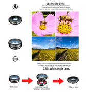 APEXEL 22X Kit teleobiettivo per iPhone Samsung 10in1 Set obiettivo fotocamera - immagine 7