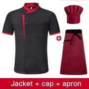Set da chef estivo a maniche corte Ristorante Hotel Cucina Abbigliamento lavoro Uomo - immagine 4