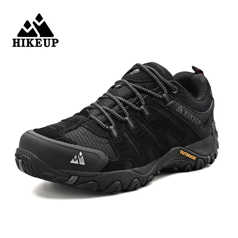 HIKEUP Scarpe da trekking uomo esterno in pelle scamosciata ginnastica tattiche - immagine 11