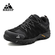 HIKEUP Scarpe da trekking uomo esterno in pelle scamosciata ginnastica tattiche - Black 40 - immagine 7