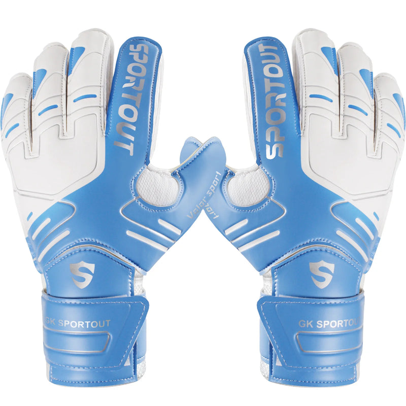 Guanti da Portiere Professionali SPORTOUT – Grip Forte con Protezione Dita e Lattice 4+3 mm