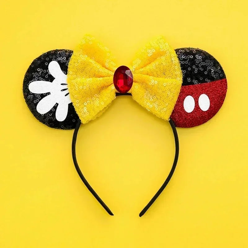 Disney Pink Daisy Duck Bow Fasce per capelli Paillettes viola Fascia orecchie di - 20 - immagine 21