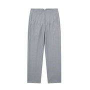 Pantaloni donna Willshela a vita alta con cerniera frontale, gamba dritta full length, stile vintage elegante e chic - Campeda
