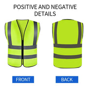 Stile quattro cerniere gilet riflettente cantiere - immagine 5