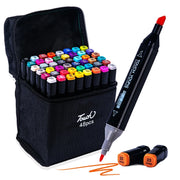 Set di pennarelli artistici oleosi a doppia testa da 24-80 colori per disegnare - immagine 9