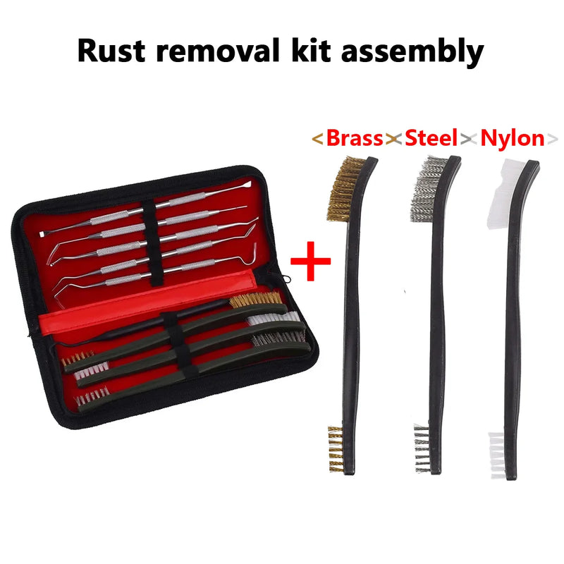 Kit di Pulizia per Armi in Set da 9 Pezzi Universale la - A B - immagine 3