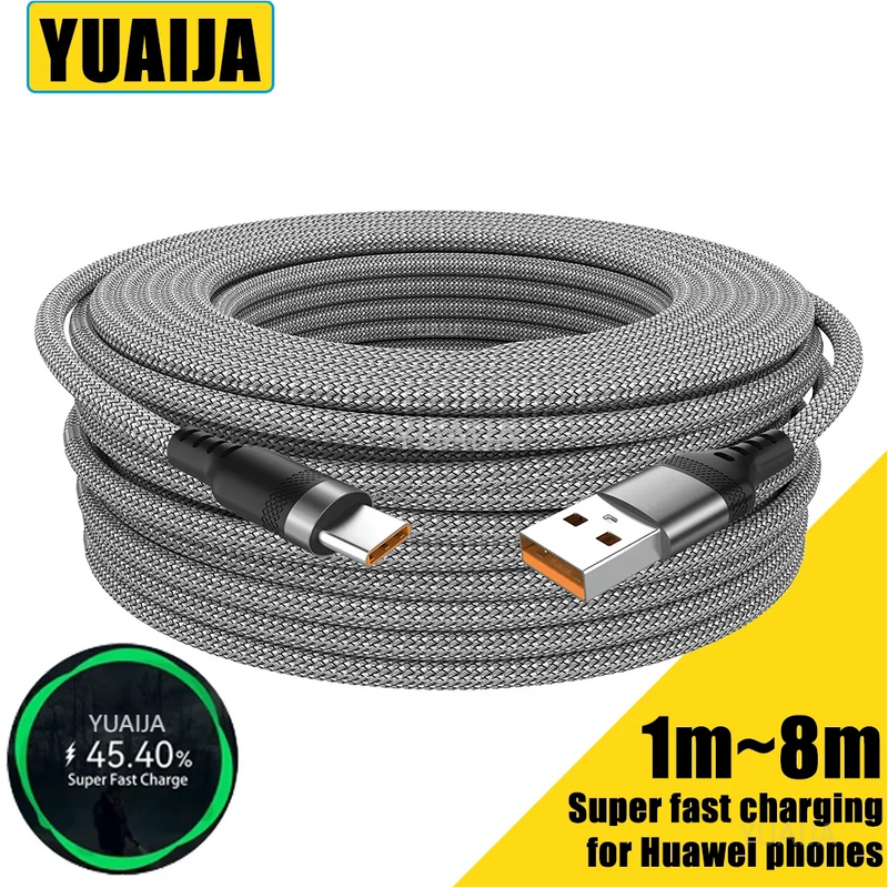 Cavo di ricarica Super veloce USB tipo C da 5 metri per Huawei USB C 3m cavo di ricarica esteso da 8 metri per fotocamera Samsung Xiaomi OnePlus - AliExpress 202192403