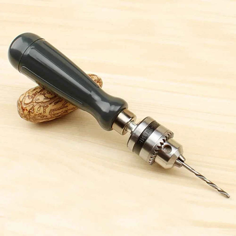 Set trapano a mano con mandrino per trapano con punte da 1,5/2,0/3,0/4,0/5,0 mm Strumento di perforazione manuale Strumento multifunzione per trapano elicoidale a mano