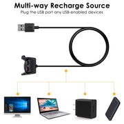 Caricabatterie USB per Garmin Vivosmart HR PLUS cavo di ricarica adattatori Wireless - immagine 6