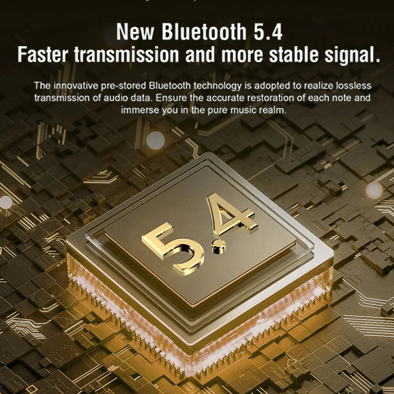 Darkjazz V11 Cuffie touch screen ANC Bluetooth5.4 Auricolari con cancellazione del rumore HiFi Stereo Wireless In-Ear ENC Auricolari con microfono