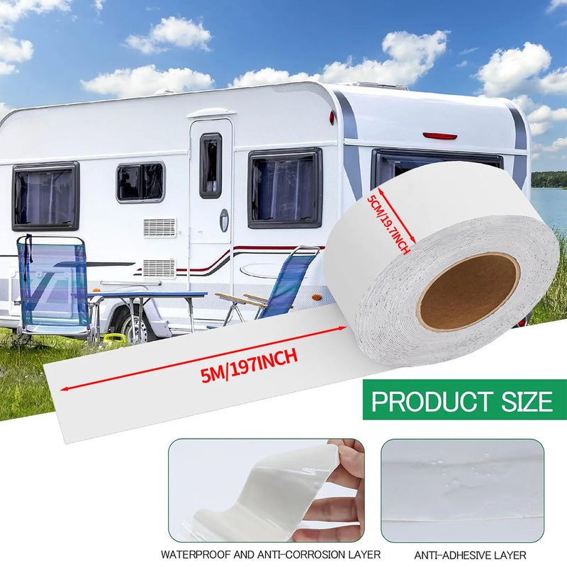 Nastro sigillante per camper impermeabile bianco - immagine 7