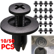 Rivetti Auto 8mm in Plastica Nera – Clip di Fissaggio Premium per Paraurti, Parafango e Pannelli, Compatibili con Toyota, Nissan, Kia, Subaru - Campeda