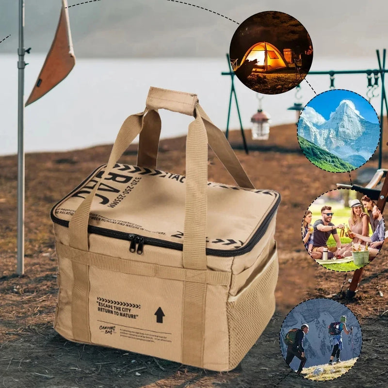 Borsa Tattica Campeggio 30-42L – Organizer Outdoor Impermeabile con Scomparti Modulari per Picnic e Attrezzatura - Campeda