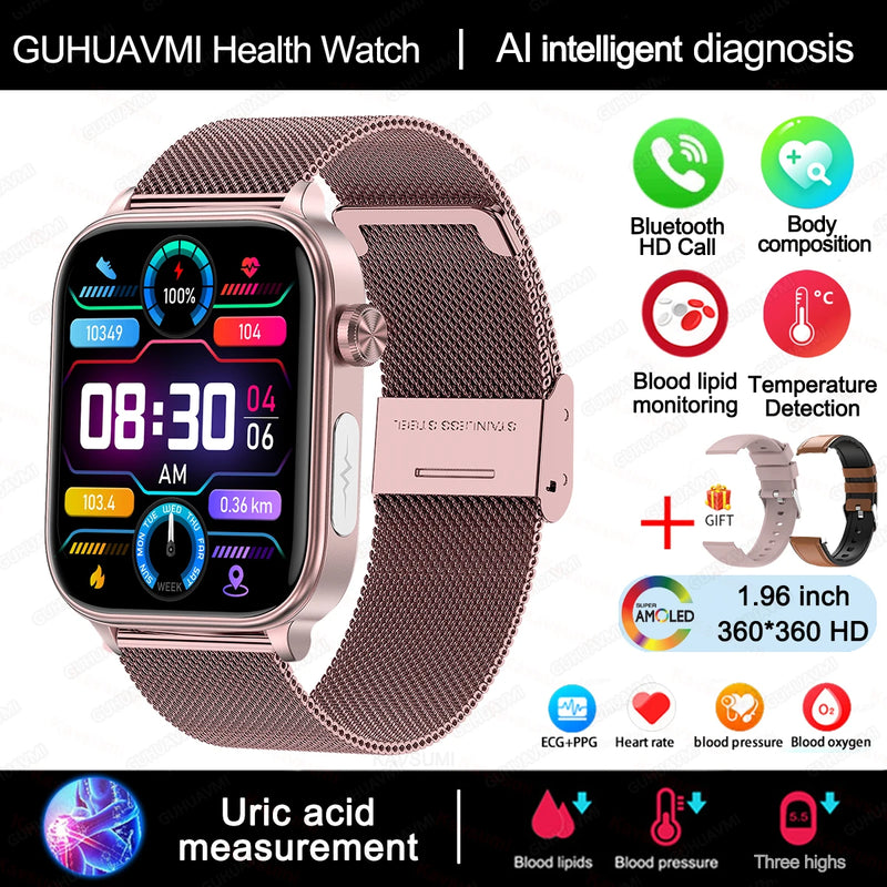 Rilevatore diagnostico AI Smart Watch Donna Test della composizione corporea dei - immagine 16