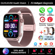 Rilevatore diagnostico AI Smart Watch Donna Test della composizione corporea dei - Pink-Mesh-Belt-2A - immagine 8