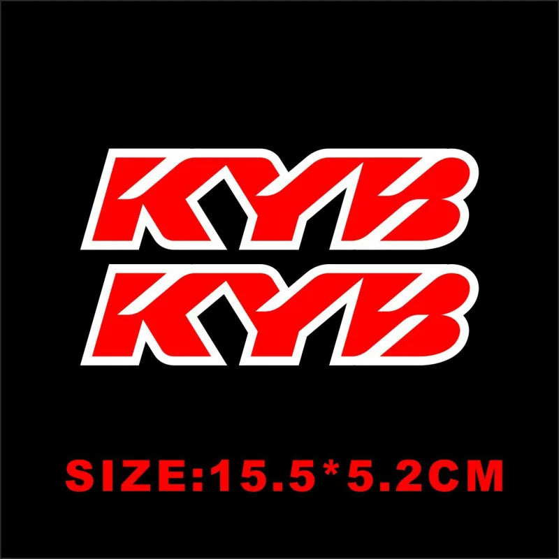 Adesivi Forcella Moto Showa KYB WP – Sticker Vinile Impermeabili per Ammortizzatori, Decalcomanie Sospensioni Moto - Campeda