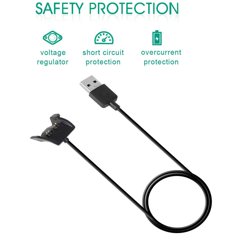 Caricabatterie USB per Garmin Vivosmart HR PLUS cavo di ricarica adattatori Wireless - immagine 4