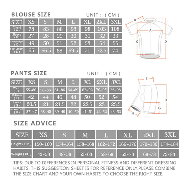 Set Maglia Ciclismo Donna Gatto Cartone Animato Divertente Estivo Abbigliamento Bici - immagine 6