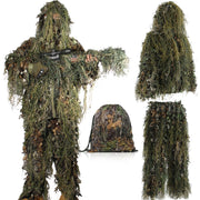 JOAXOR Ghillie Suit Tute da caccia mimetiche con foglie 3D