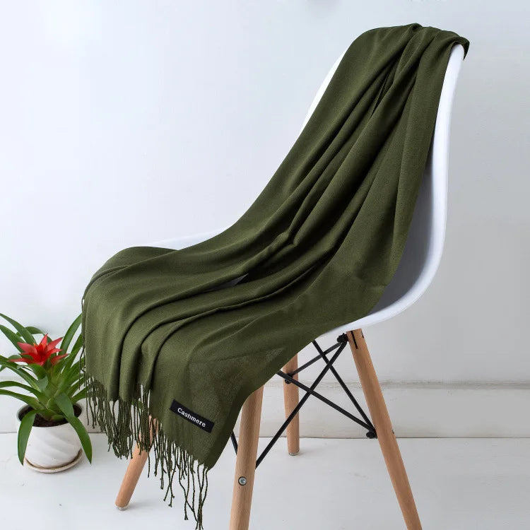 Sciarpa di Pashmina da donna Scialli Morbida sensazione cashmere Foulard viaggio - 38 - immagine 21