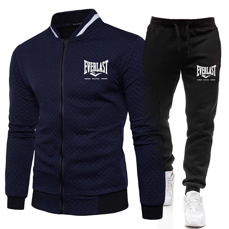 EVERLAST BOXING Set Giacca e Pantaloni da Uomo Primavera/Autunno - navy blue S(US 36) - immagine 25