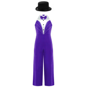 Costume da ballo jazz per bambina senza maniche con nappe e paillettes - immagine 4