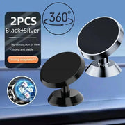 Supporto magnetico per telefono auto universale iPhone Xiaomi Huawei Samsung Adesivo - Black Silver-Rotate - immagine 16