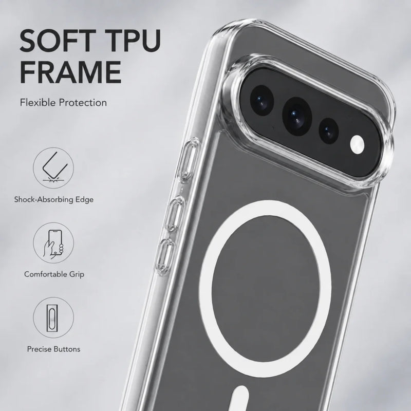 Lereach per Google Pixel 11 Pro XL 11Pro Custodia Magnetica Trasparente Ultra-Sottile - immagine 6